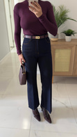Fiorina Dark Blue Flare Jean