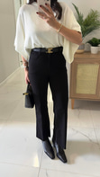 Fiorina Siyah Flare Jean