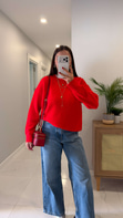 Folisse Kırmızı Basic Triko