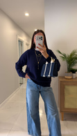 Folisse Lacivert Basic Triko