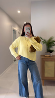 Folisse Sarı Basic Triko