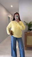 Folisse Sarı Basic Triko