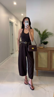 Fordy Kahve Gabardin Kemerli Pantolon