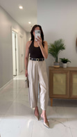 Fordy Taş Gabardin Kemerli Pantolon
