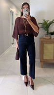 Golte Dark Blue Kemerli Jean