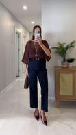 Golte Dark Blue Kemerli Jean