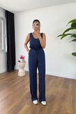 Gris İndigo OYSH Atlet Pantolon Takım