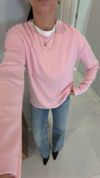 Hisna Pembe Uzun Kollu Basic Sweat