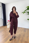 Hunas Mürdüm Premium Pantolon Gömlek Takım