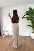 Jenisa Ekru Çımalı Pantolon