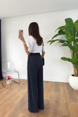 Jenisa Lacivert Çımalı Pantolon