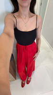 Jeran Siyah İp Askılı Crop