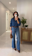 Jetro Mavi Wıde Leg Jean