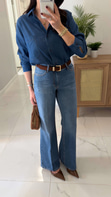 Jetro Mavi Wıde Leg Jean