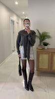 Jossa Gümüş Mini Pul Payet Etek