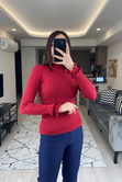 Kırmızı Fırfırlı Triko