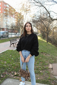 Siyah Örgü Kazak