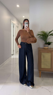 Killas Dark Blue Beli Lastikli Tensel Jean