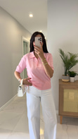 Kita Pembe Polo Yaka Triko