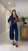 Kolers Lacivert Denim Gömlek Pantolon Takım
