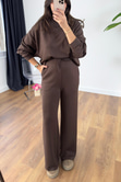 Kosne Acı Kahve Modal Sweat-Pantolon Takım
