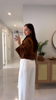 Lores Taba Flarlı Ceket