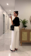 Maria Ekru Kemerli Pantolon