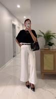 Maria Ekru Kemerli Pantolon