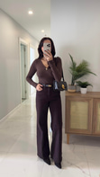 MD Cute Acı Kahve Wıde Leg Jean