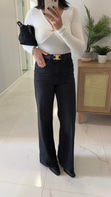 MD Cute Füme Wıde Leg Jean