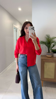 MD Rinno Kırmızı Modal Gömlek