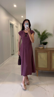 MD Tods Mürdüm Kolsuz Tensel Elbise