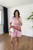MD Vela Pembe Bisiklet Yaka Basic Tişört
