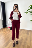 Mella Bordo Fermuarlı Takım