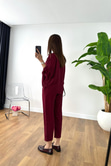 Mella Bordo Fermuarlı Takım