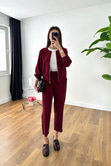 Mella Bordo Fermuarlı Takım