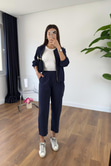 Mella Lacivert Fermuarlı Takım