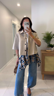 Milasa Taş Oversize Crop Ceket