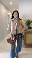 Milasa Taş Oversize Crop Ceket