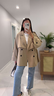 Nadisa Camel Kuşaklı Kısa Premium Trençkot