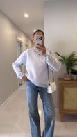 Nendy Gri Şardonlu Basic Sweat