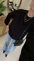 Nendy Siyah Şardonlu Basic Sweat