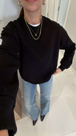 Nendy Siyah Şardonlu Basic Sweat
