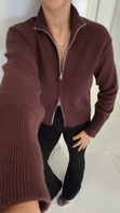 Nenna Cherry Fermuarlı Hırka