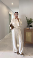 Neptüm Ekru Tüvit Sweat Pantolon Takım