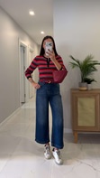 Niolsa Lacivert Kemerli Jean