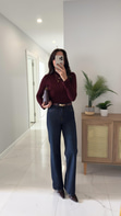 Noni Orta Ton Kar Yıkama Tint Wıde Leg Jean