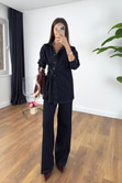 Nusla Dark Blue denim Pantolon Ceket Takım