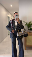 Owers Gri Oversize Blazer Ceket
