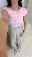 Oys Genry Pembe  Modal Basic Tişört